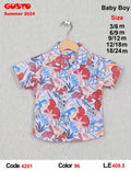 Baby Boy Summer Hawaiian Tropical Print Short-Sleeve Shirt - Multi-Color