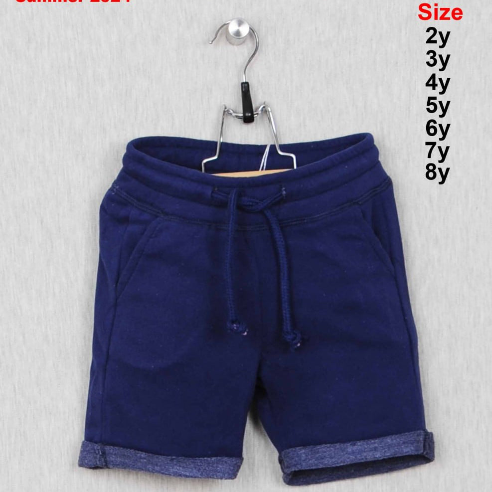GUSTO Kids Boys Navy Blue Drawstring Shorts