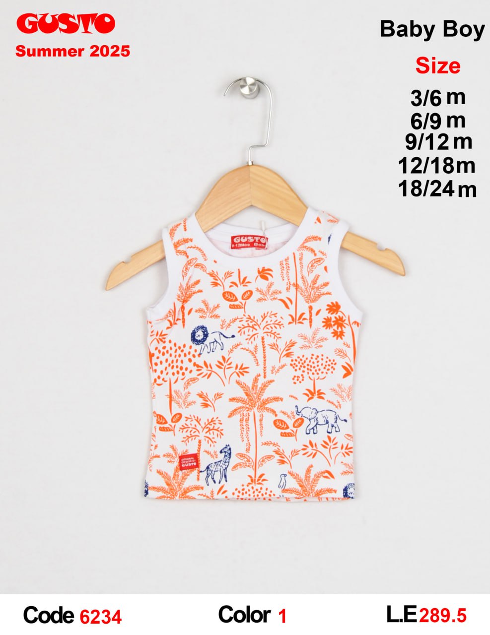 White Baby Boy Tank Top